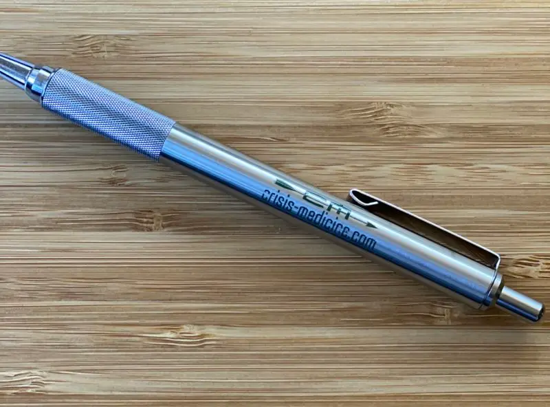 Crisis Medicine rugged metal pen Crisis Medicine rugged metal pen