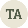 A circle with the initials TA