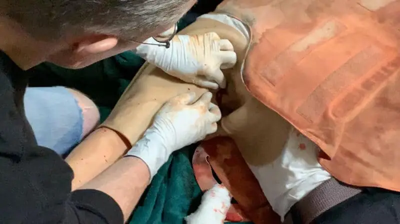 Axila junctional hemorrhage wound