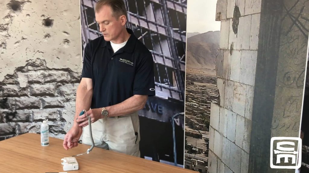 Dr. Shertz demonstrates how and why we use doppler ultrasound during training to prove cessation of blood flow