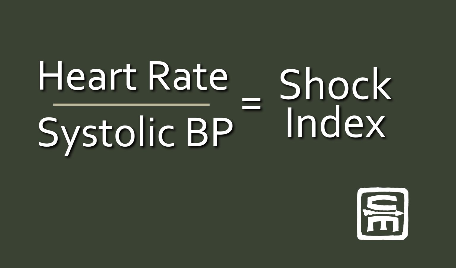 Shock Index a more sophisticated determinant of hypovolemic shock Crisis Medicine