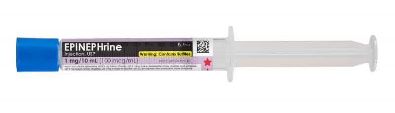 EPINEPHRINE 1 mg 10mL SYRINGE