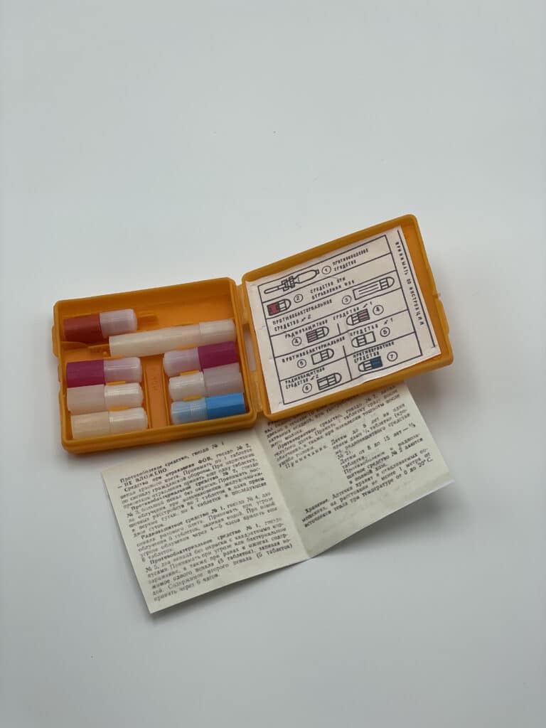 A soviet aptechka CBRN kit