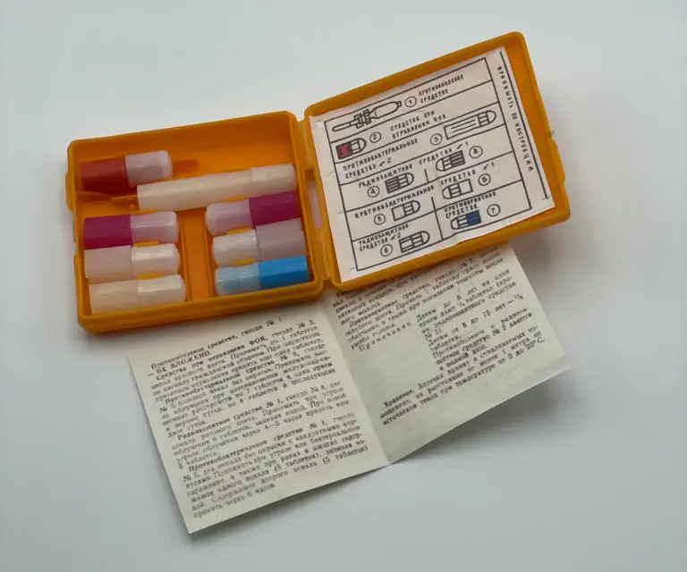 A soviet aptechka CBRN kit