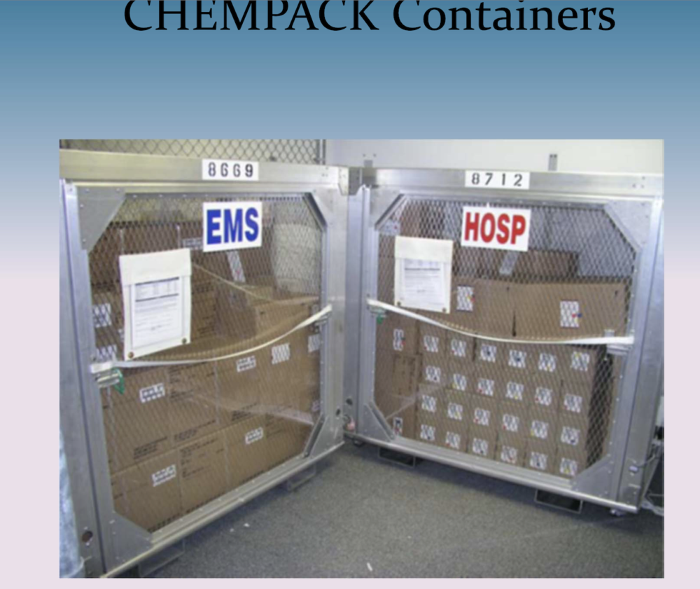 CHEMPACK containers EMS + hosp