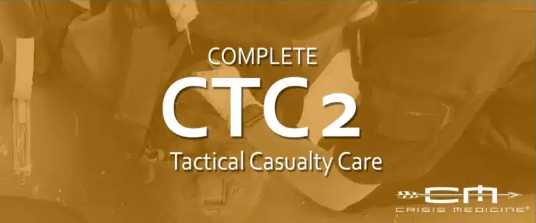 Bonus Material for Complete Tactical Casualty Care, using TECC and TCCC guidelines to train students to care for casualties in high risk environments: a photo of a paramedic performing a surgical airway