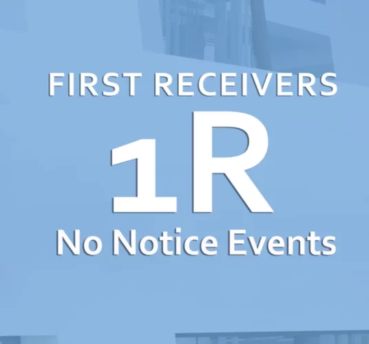 First Receivers – No Notice MCI Events – ONLINE