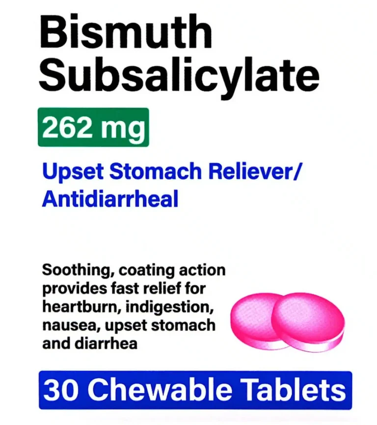 Bismuth Subsailcylate packaging
